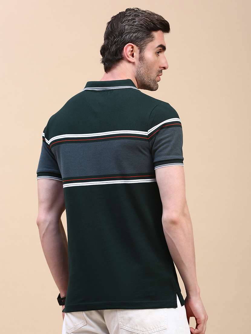 men color block short sleeve regular fit polo t-shirt - 21949253 -  Standard Image - 2