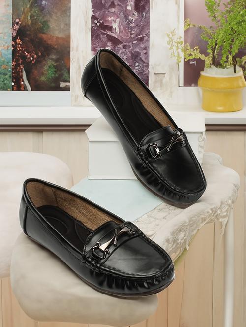 women black slip on loafer - 21949277 -  Standard Image - 0