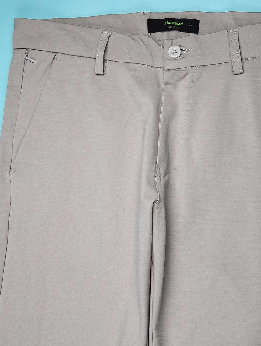 men solid mid rise chinos  - 21949384 -  Standard Image - 2