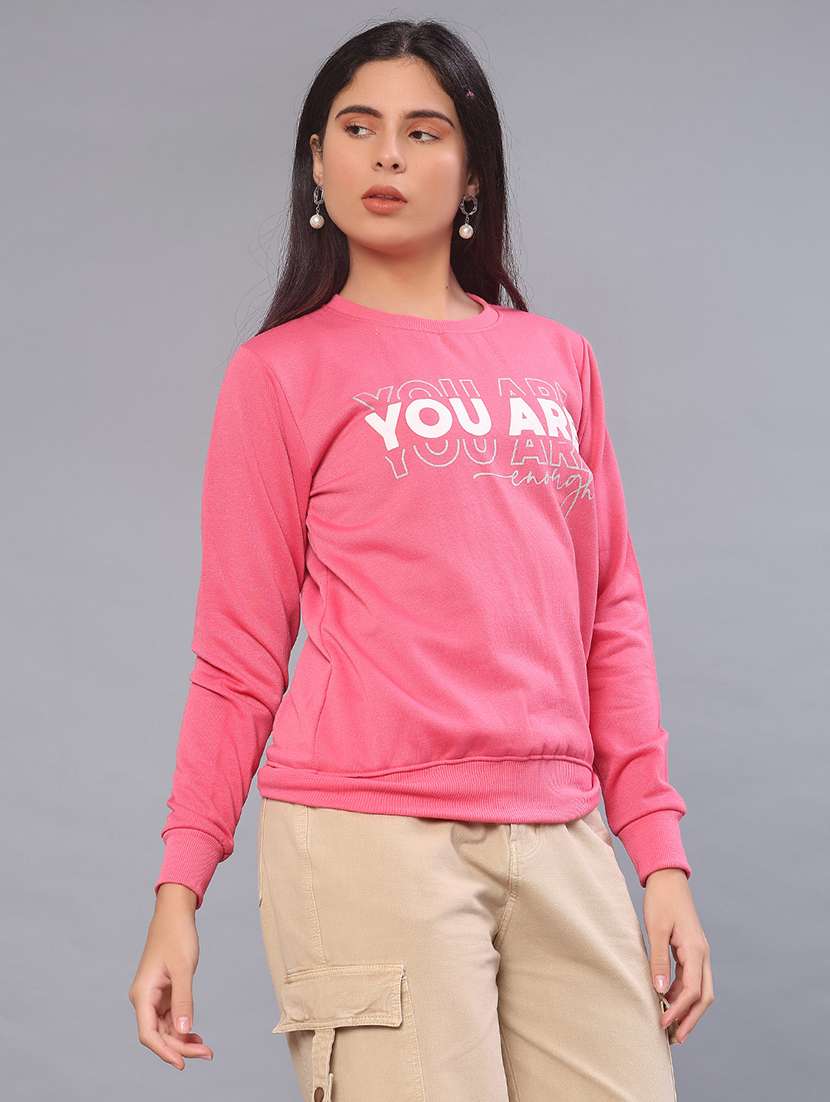 women printed long sleeve sweatshirt - 21949423 -  Standard Image - 2