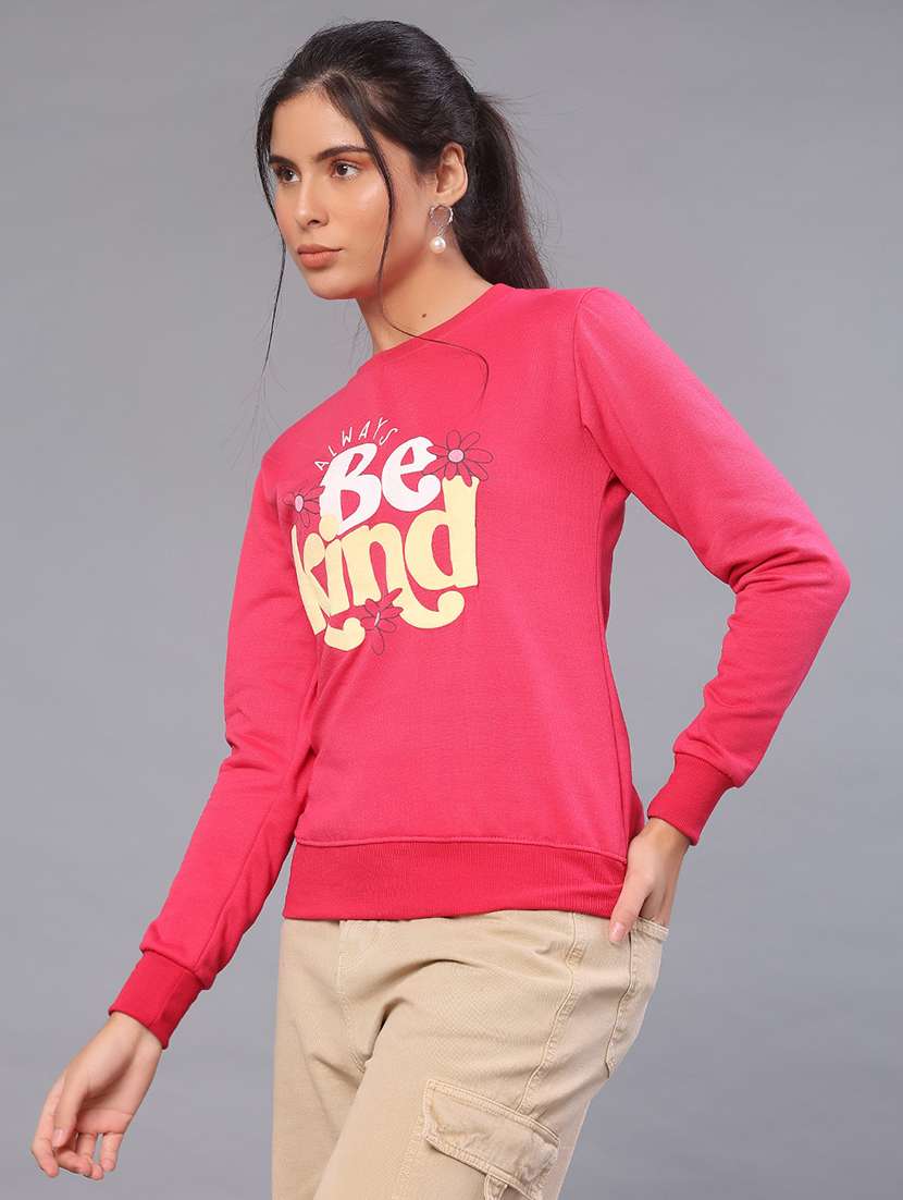 women printed long sleeve sweatshirt - 21949424 -  Standard Image - 2