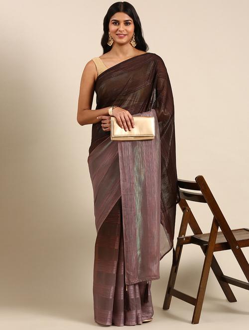 women ombre printed saree with blouse - 21949655 - Standard Image - 0