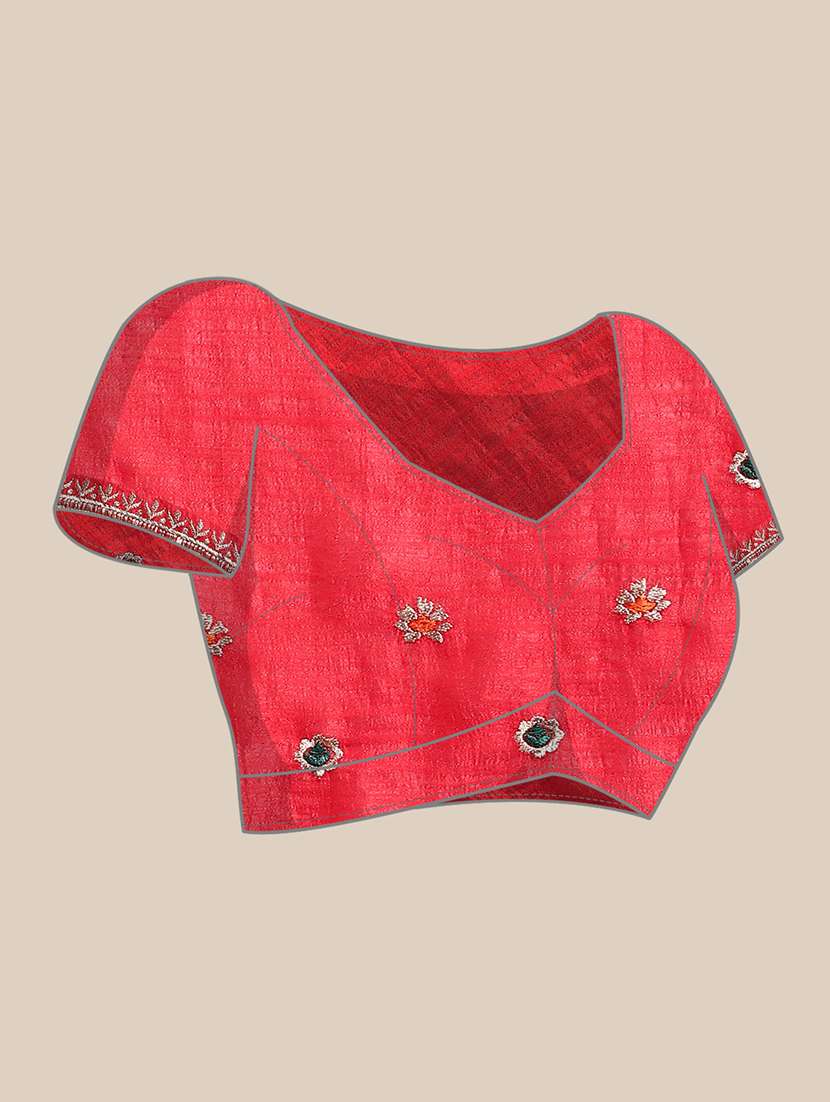 Women Solid With Bordered Saree With Blouse