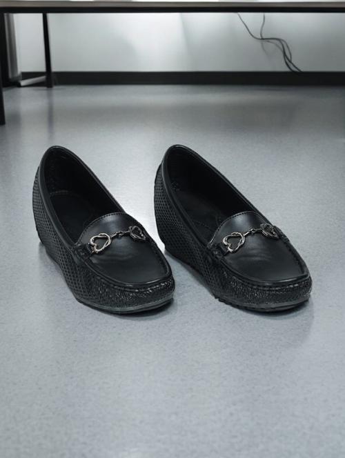 women black slip on loafer - 21950086 - Standard Image - 0
