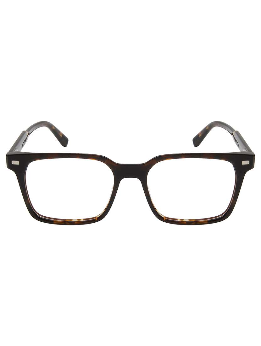 ted smith unisex demi brown square acetate clip on frames clip on sunglasses with polarized lens - 21950189 -  Standard Image - 2