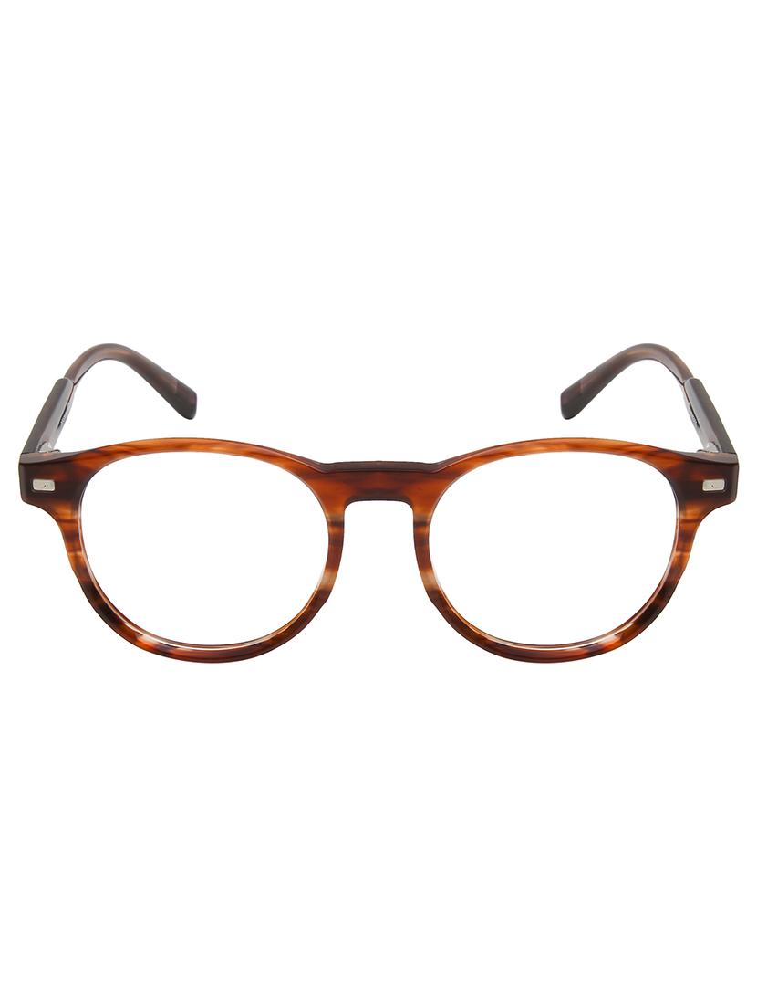ted smith unisex demi brown round acetate clip on frames clip on sunglasses with polarized lens - 21950191 - Standard Image - 2