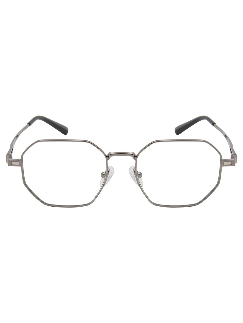 ted smith unisex silver-black hexogan metal clip on frames clip on sunglasses with polarized lens - 21950196 - Standard Image - 2