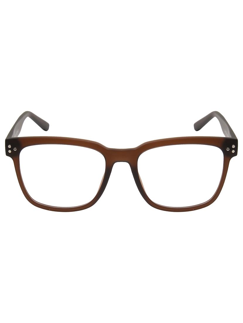 ted smith unisex brown square clip on frames clip on sunglasses with polarized lens - 21950203 - Standard Image - 2