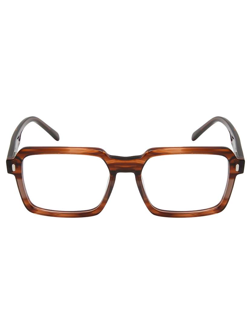 ted smith unisex brown square acetate clip on frames clip on sunglasses with polarized lens - 21950205 -  Standard Image - 2