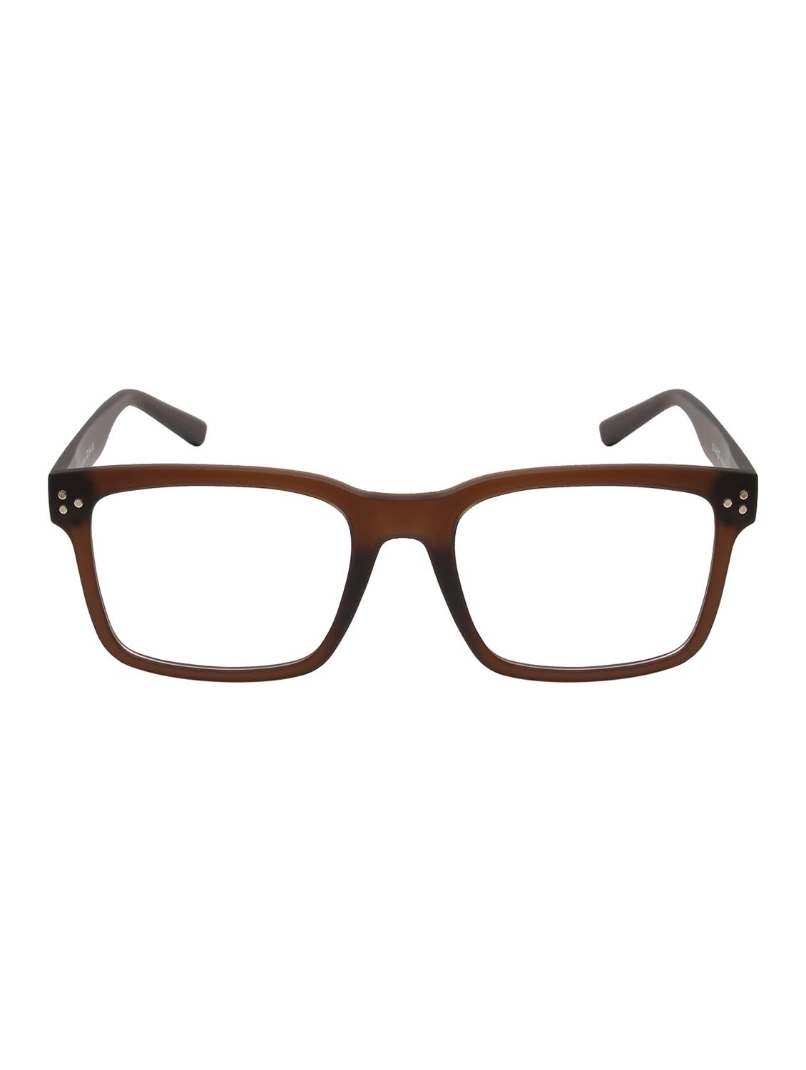 ted smith unisex brown square clip on frames clip on sunglasses with polarized lens - 21950216 - Standard Image - 2