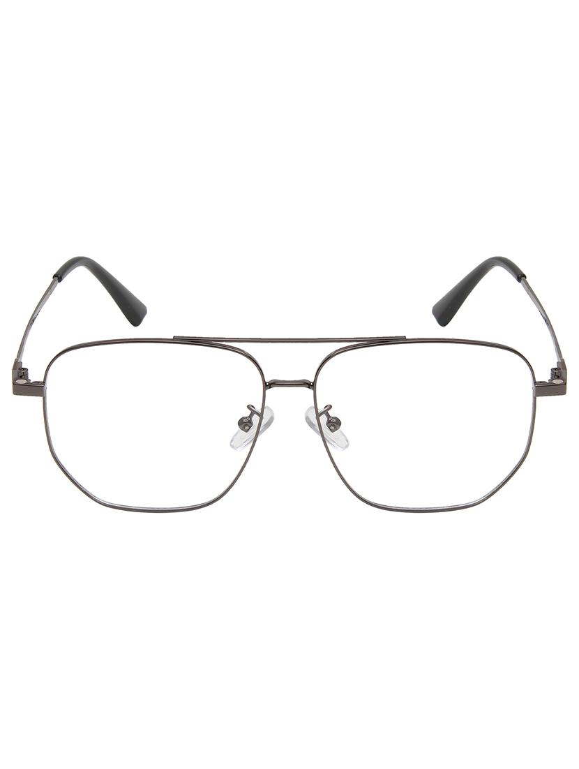 ted smith unisex gunmetal aviator metal clip on frames clip on sunglasses with polarized lens - 21950222 - Standard Image - 2