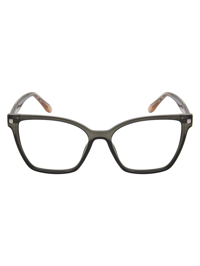 ted smith women grey-brown cateye acetate clip on frames clip on sunglasses with polarized lens - 21950223 - Standard Image - 2