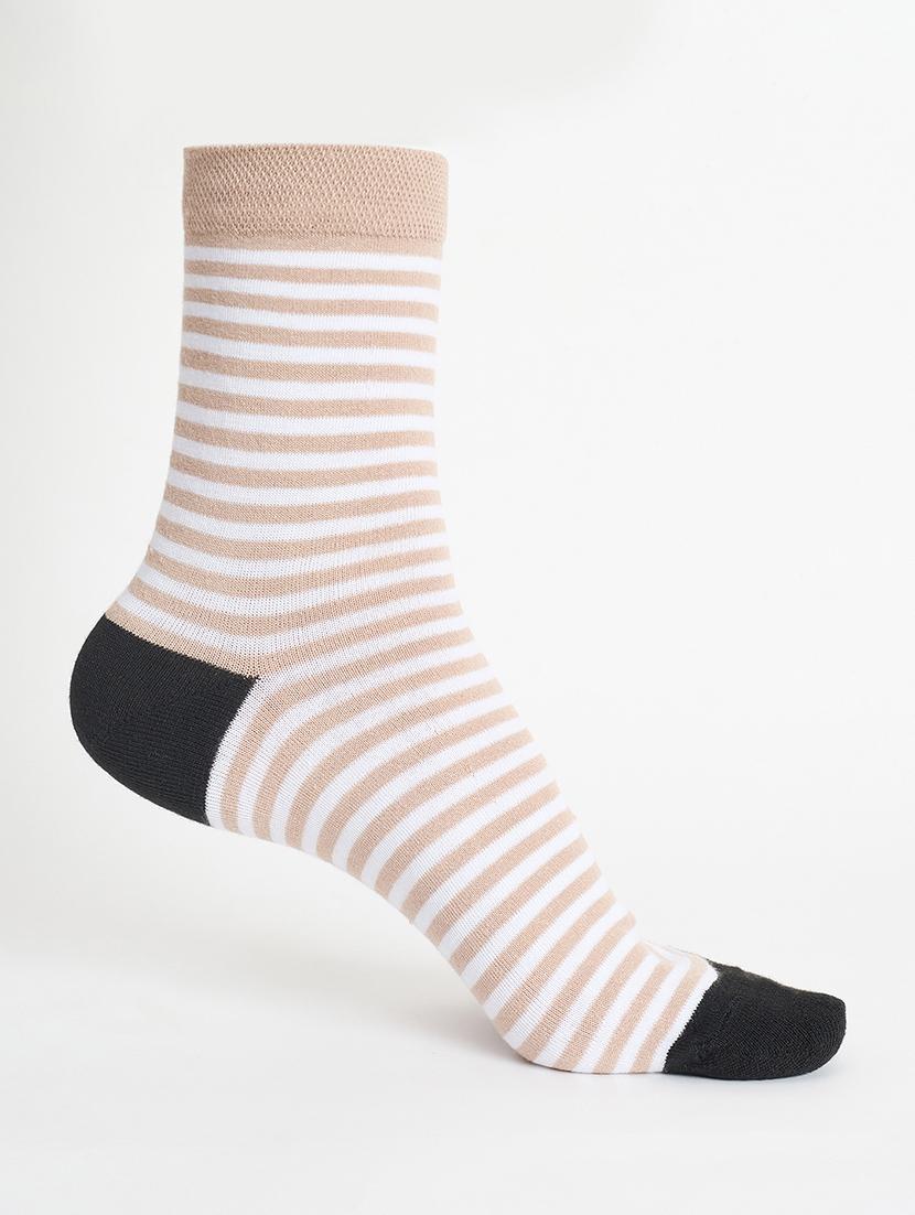 women pack of 5 striped above ankle length socks - 21950229 - Standard Image - 2