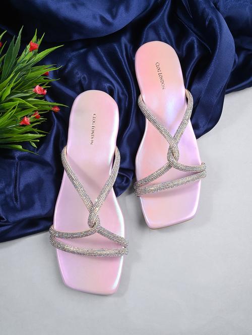 women purple slip on sandal - 21950254 -  Standard Image - 0