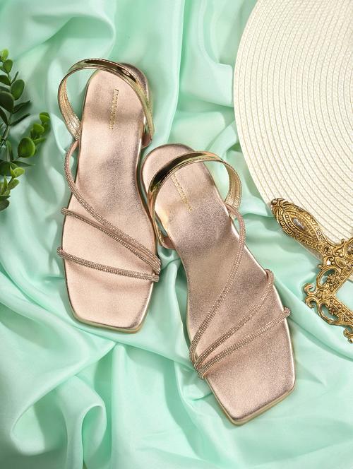 women embellished back strap sandal - 21950268 -  Standard Image - 0