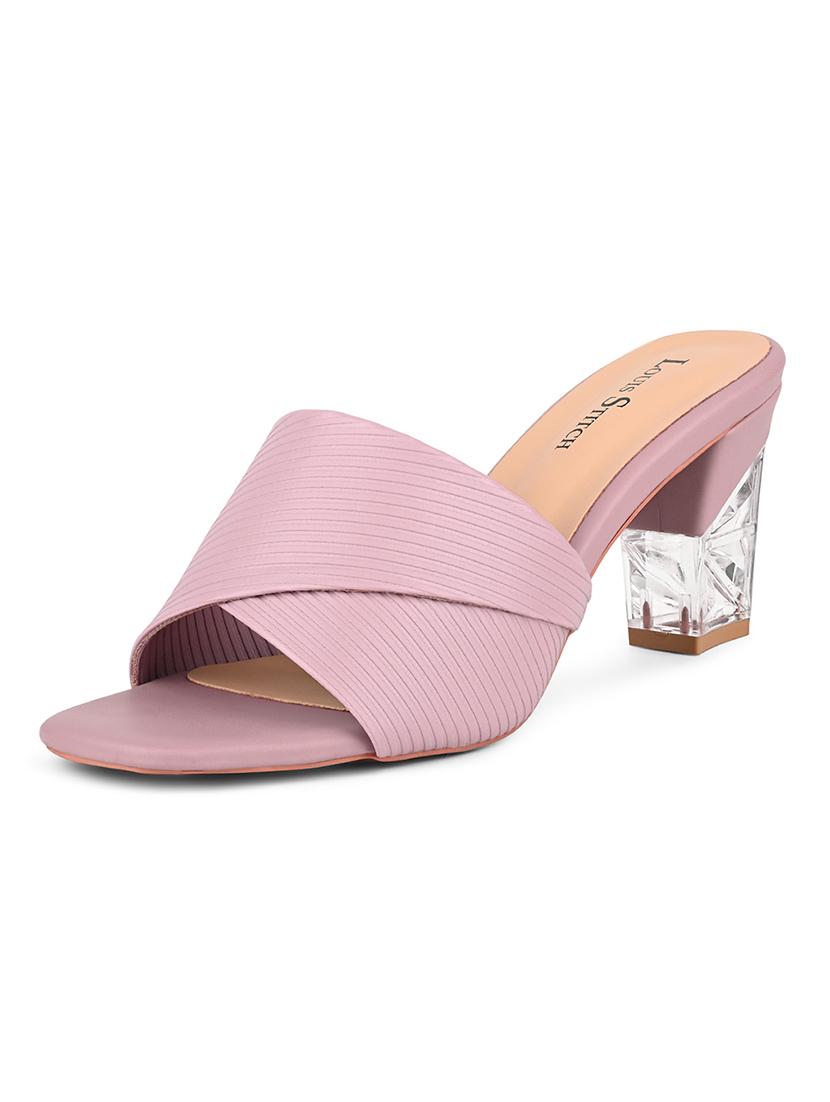 women pink slip on sandal - 21950314 - Standard Image - 2