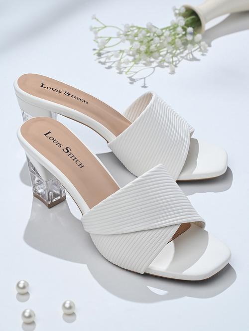 women pink slip on sandal - 21950315 - Standard Image - 0