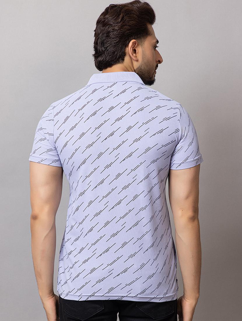 men printed short sleeve regular fit polo t-shirt - 21950317 - Standard Image - 2