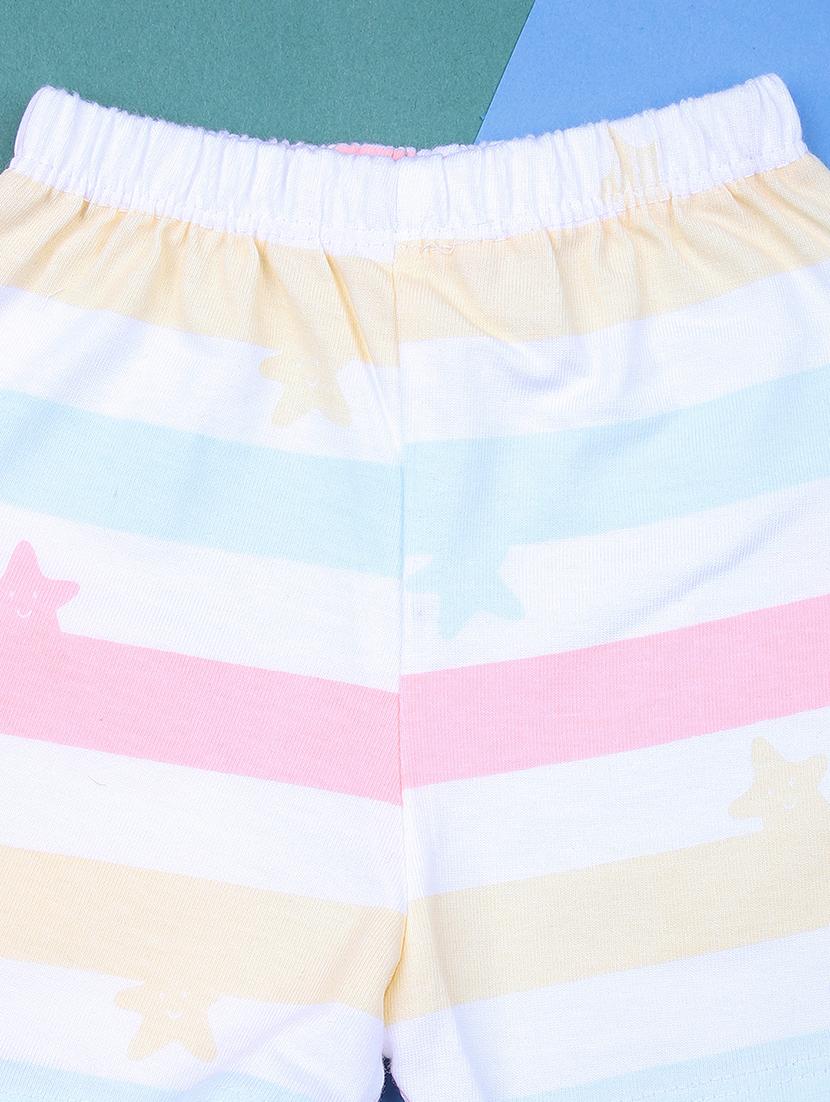 kids printed t-shirt and shorts co-ord set - 21951121 - Standard Image - 2
