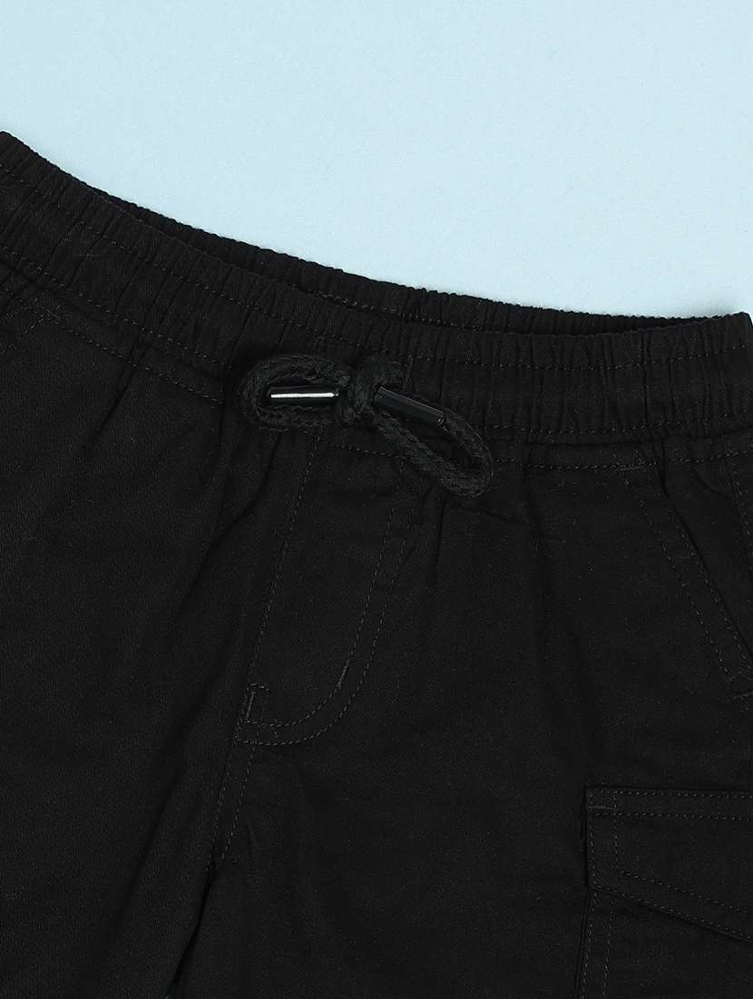 girls black cotton shorts shorts and three-fourth - 21951508 -  Standard Image - 2