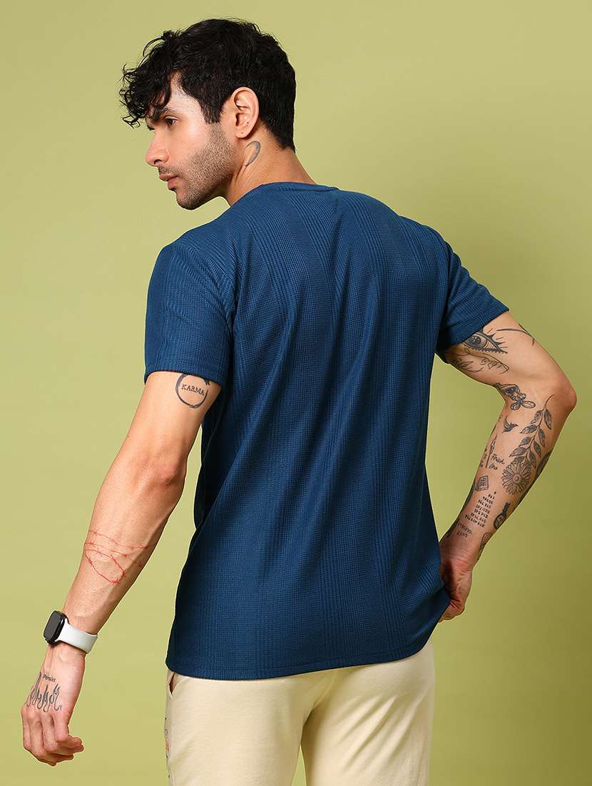 men self design short sleeve regular fit t-shirt - 21951620 -  Standard Image - 2
