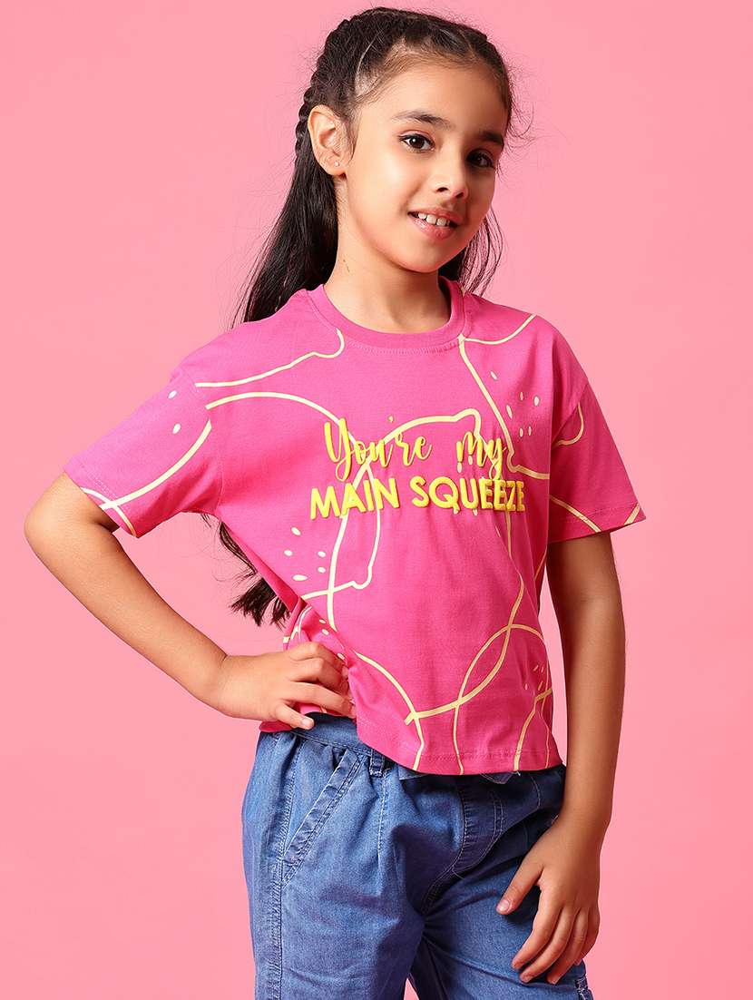 girls printed short sleeve tee - 21951744 -  Standard Image - 2