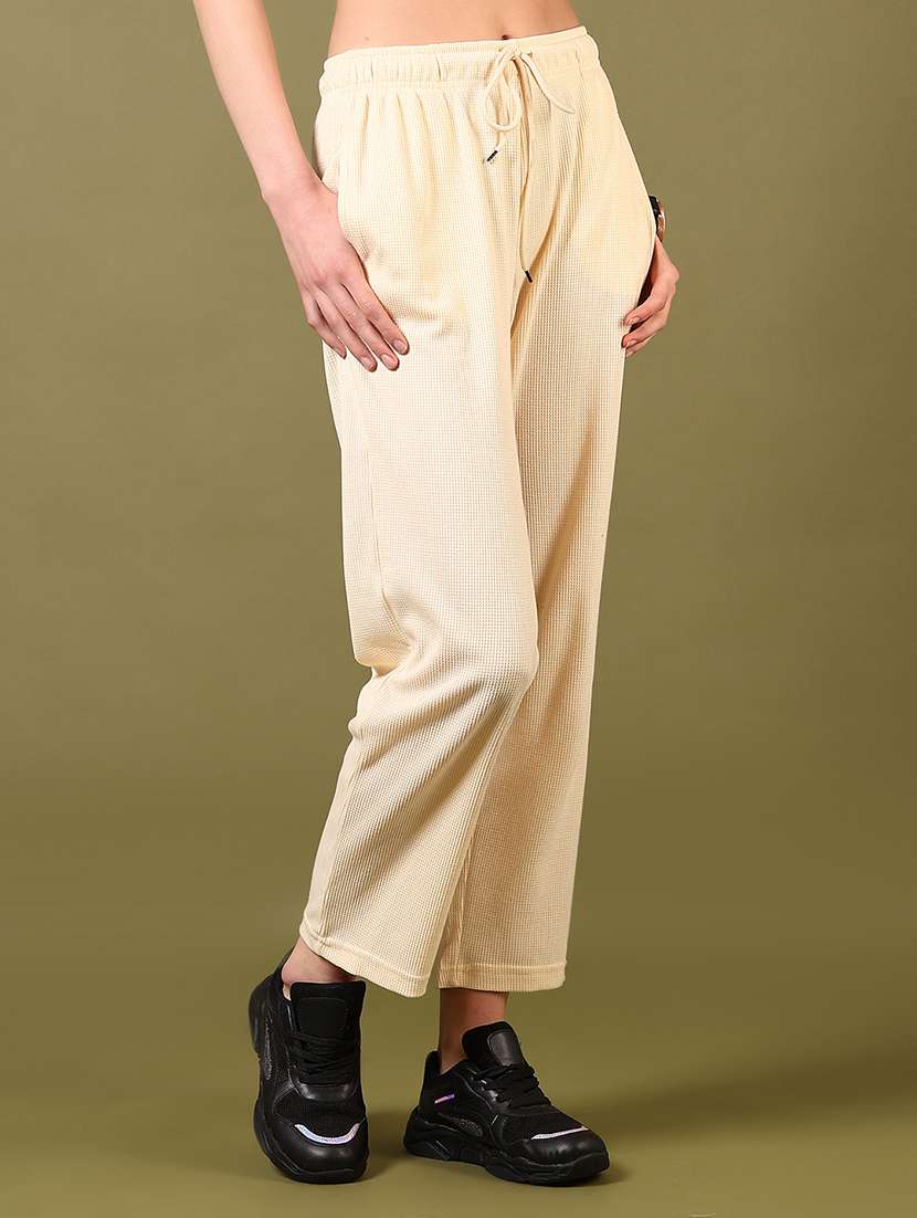 women solid mid rise regular fit track pant - 21951926 -  Standard Image - 2