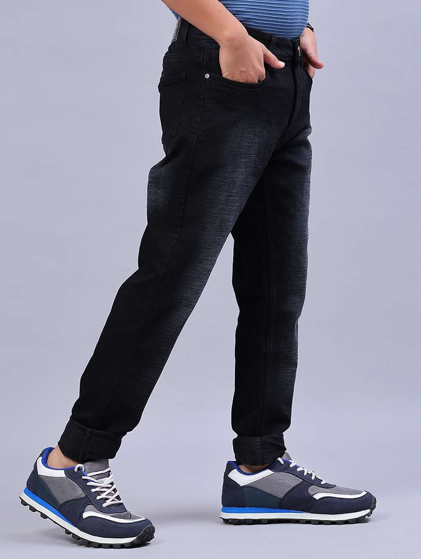 men washed mid rise relaxed fit jeans - 21952260 -  Standard Image - 2