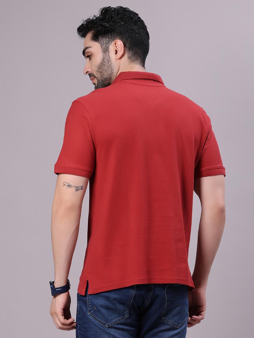 men solid short sleeve regular fit polo t-shirt - 21952264 - Standard Image - 2
