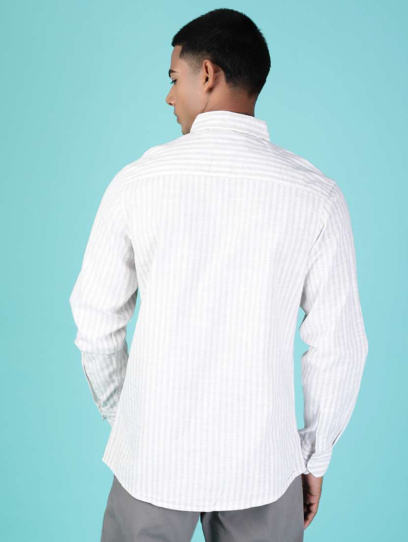 men striped long sleeve regular fit shirt - 21952273 -  Standard Image - 2