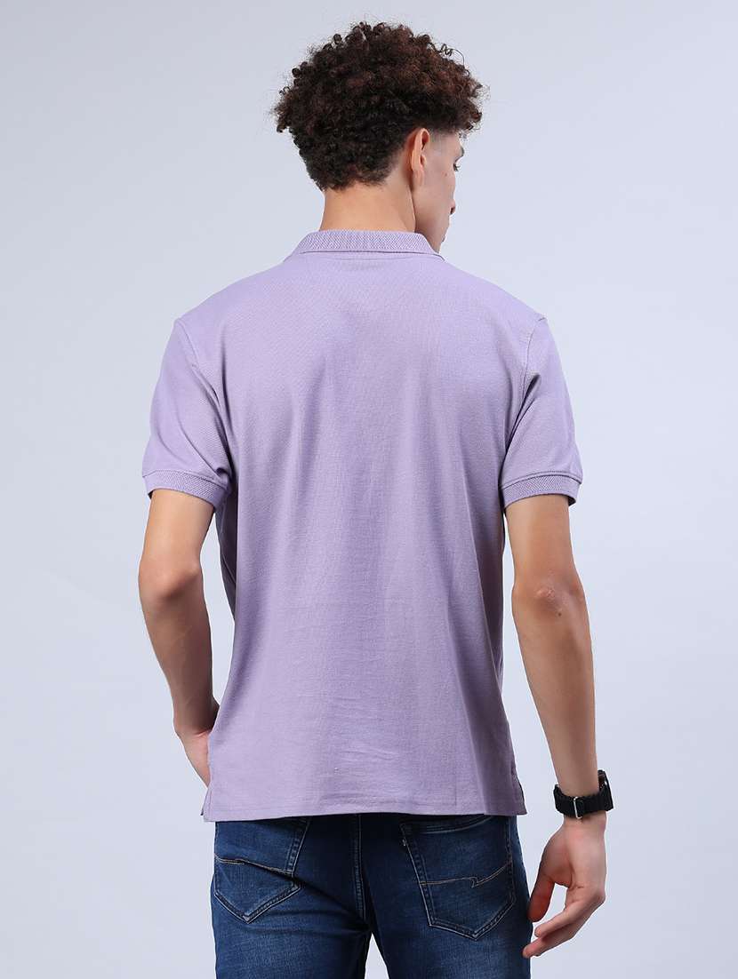 men solid short sleeve regular fit polo t-shirt - 21952455 -  Standard Image - 2