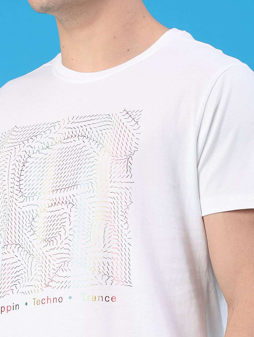men printed short sleeve regular fit t-shirt - 21952472 -  Standard Image - 2