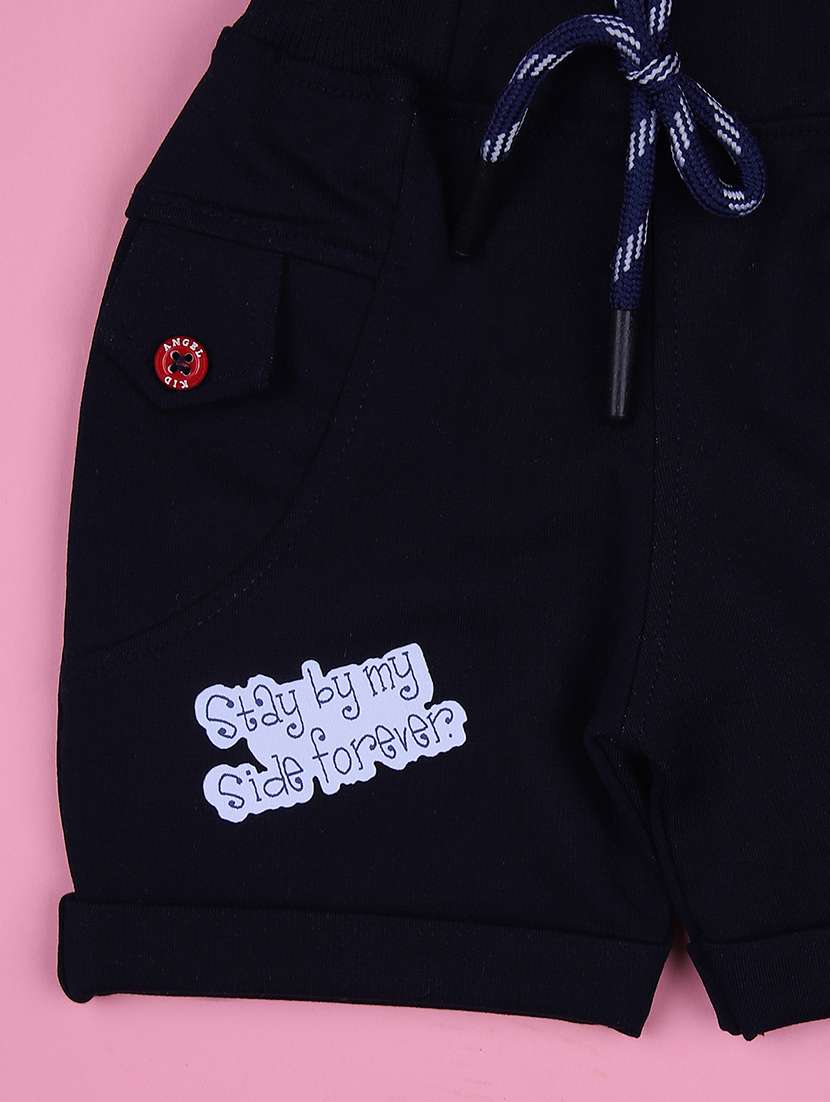 boys striped t-shirt & short twin set - 21953559 -  Standard Image - 2