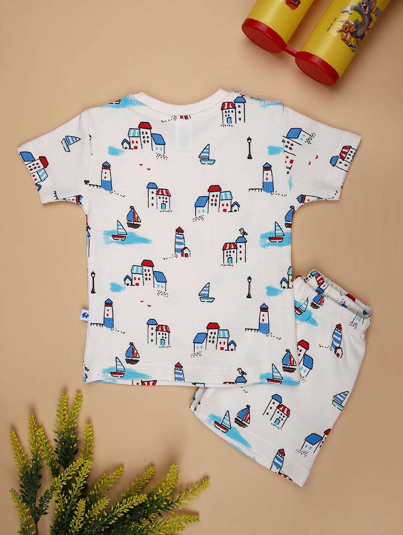 boys printed shirt & shorts co-ords set - 21953564 -  Standard Image - 2