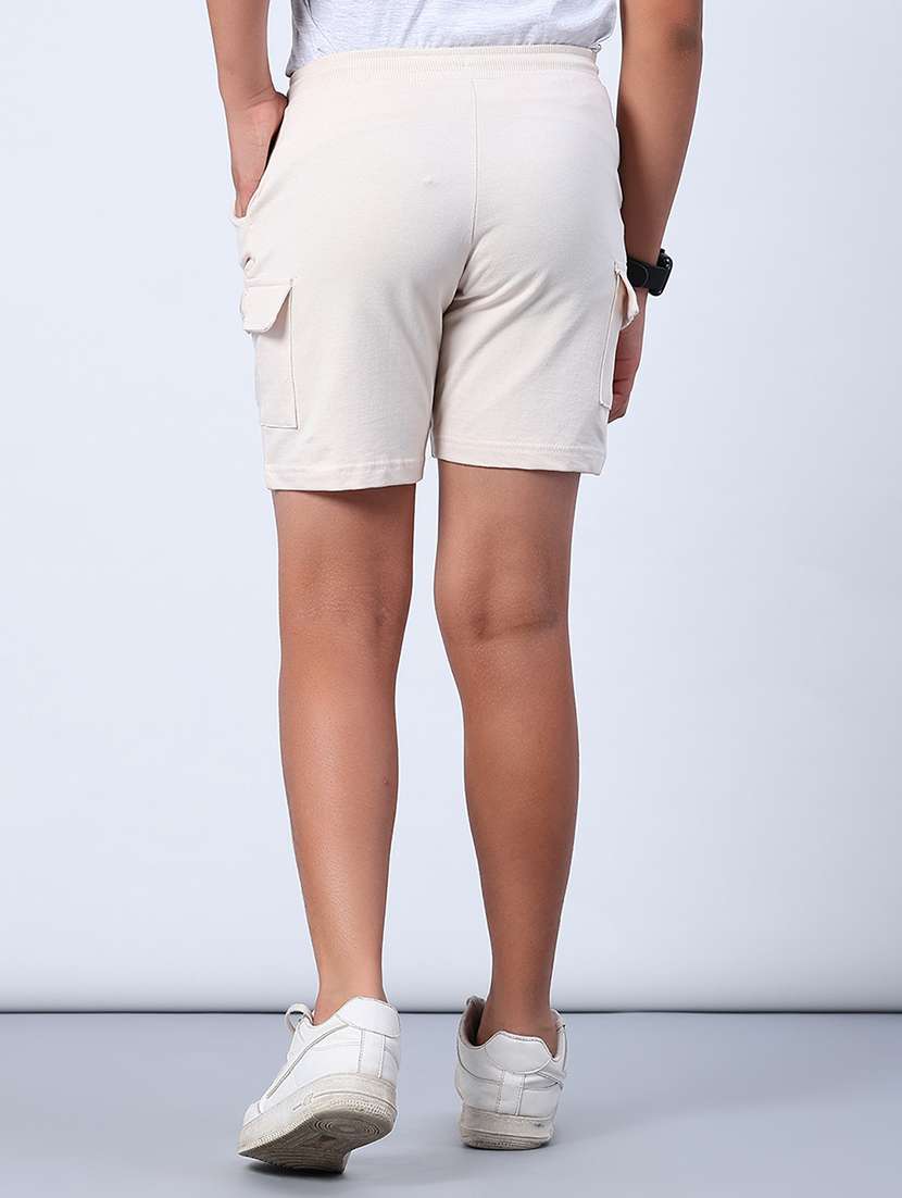 boys solid mid rise cargo shorts  - 21953873 -  Standard Image - 2