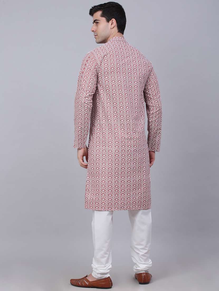 men mandarin neck kurta pyjama ethnic wear set - 21954351 -  Standard Image - 2