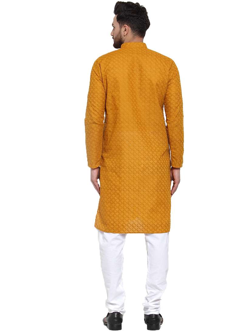 men mandarin neck kurta pyjama ethnic wear set - 21954364 -  Standard Image - 2