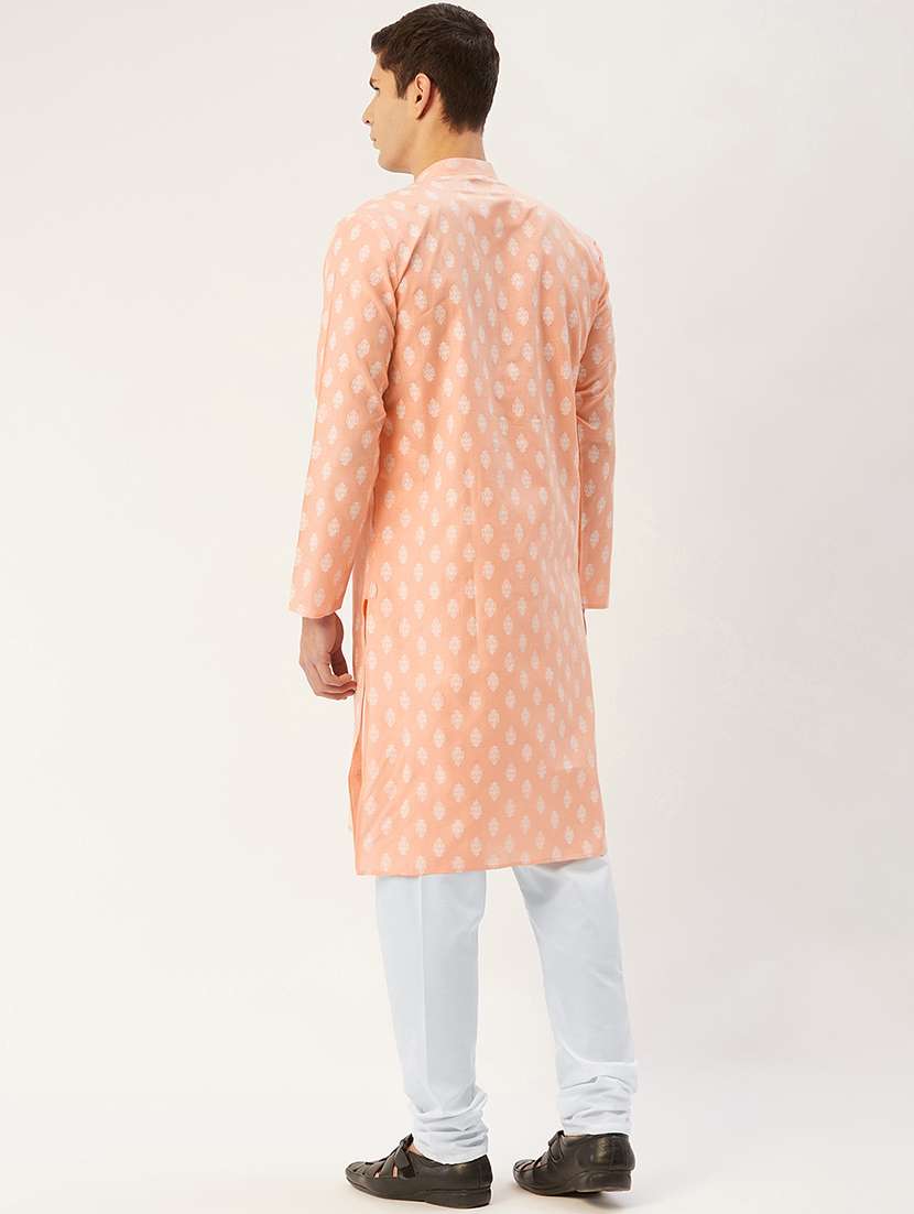 men mandarin neck kurta pyjama ethnic wear set - 21954371 -  Standard Image - 2