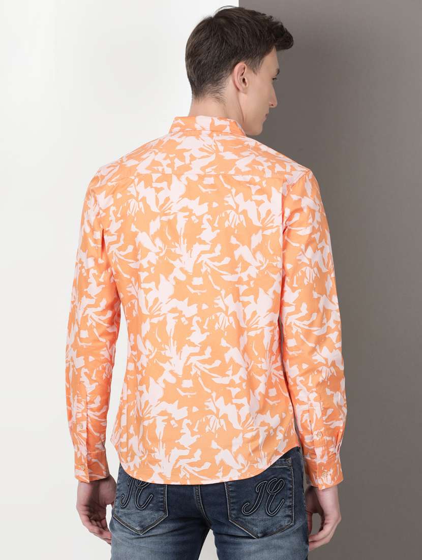 men printed long sleeve regular fit casual shirt - 21954522 -  Standard Image - 2