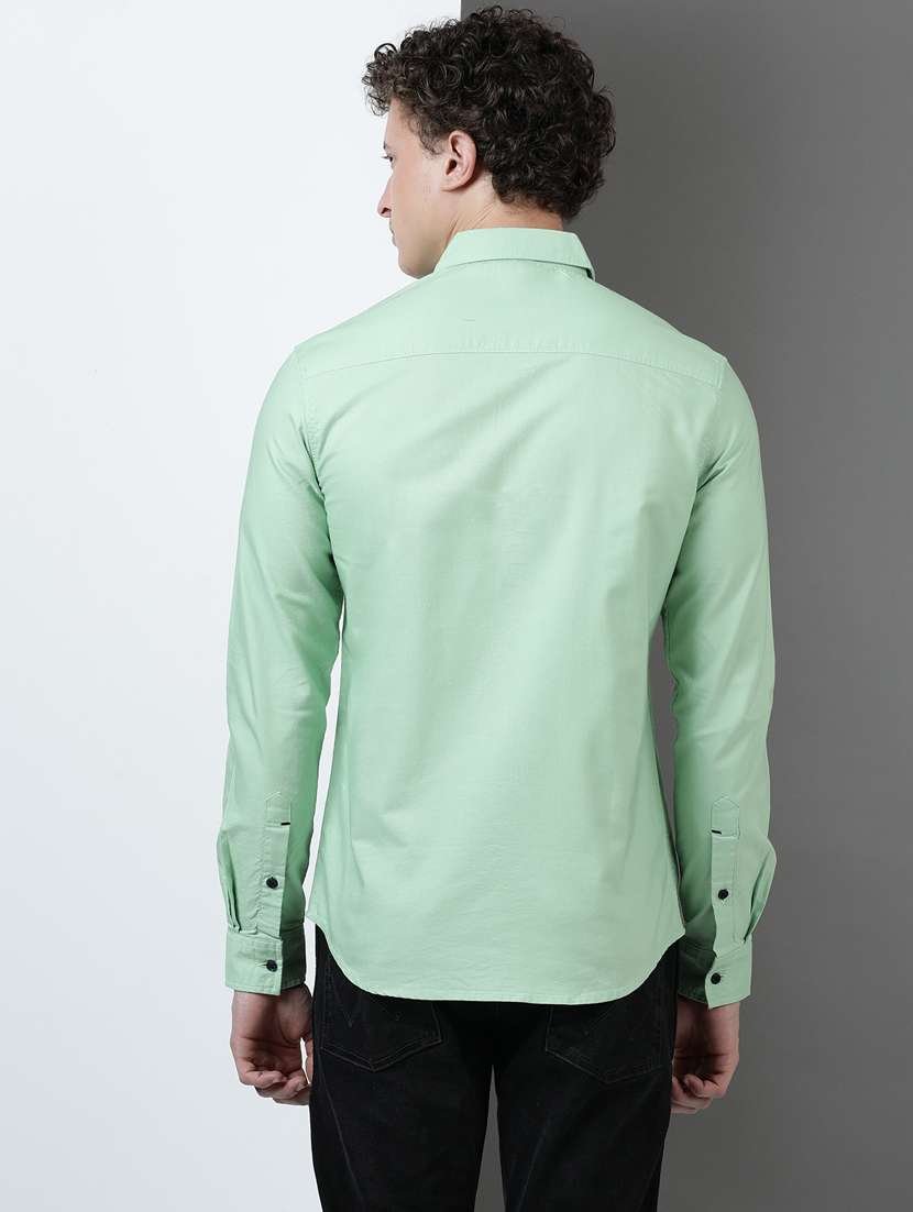 men solid long sleeve regular fit casual shirt - 21954537 -  Standard Image - 2