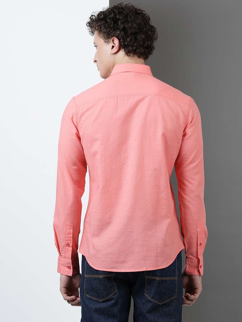 men solid long sleeve regular fit casual shirt - 21954553 -  Standard Image - 2