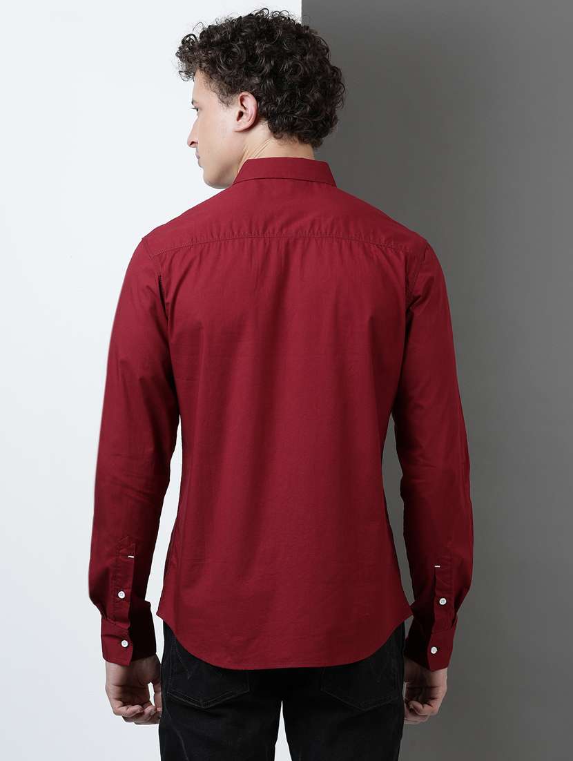 men solid long sleeve regular fit casual shirt - 21954554 -  Standard Image - 2