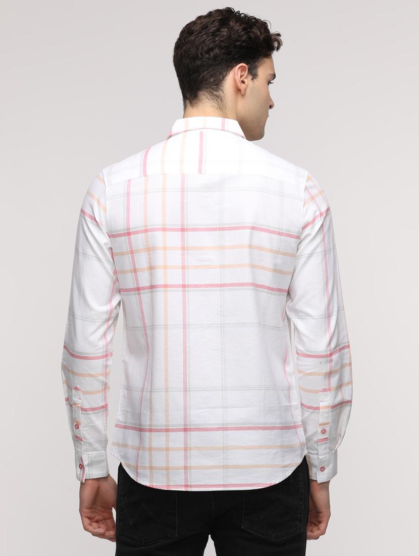 men checkered long sleeve regular fit casual shirt - 21954562 - Standard Image - 2