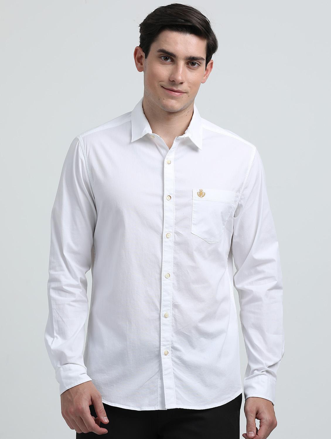 men solid long sleeve regular fit casual shirt - 21954577 - Standard Image - 2