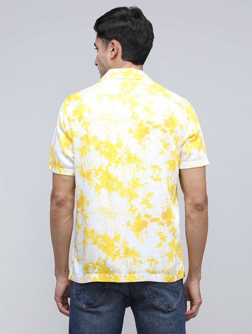 men floral short sleeve regular fit casual shirt - 21954578 -  Standard Image - 2