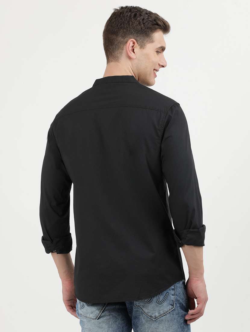 men solid long sleeve regular fit casual shirt - 21954586 -  Standard Image - 2