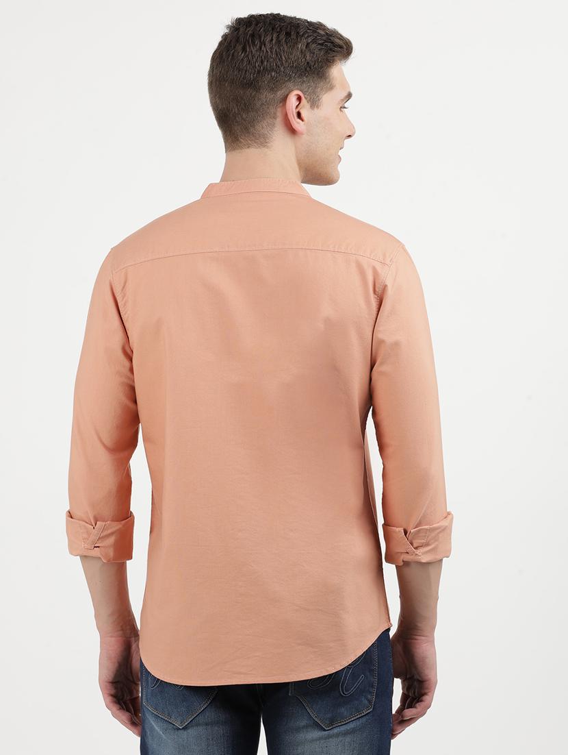 men solid long sleeve regular fit casual shirt - 21954590 - Standard Image - 2