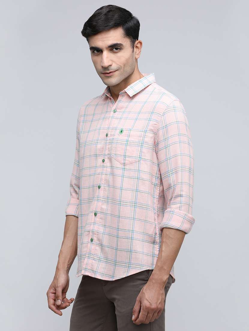 men checkered long sleeve regular fit casual shirt - 21954598 -  Standard Image - 2