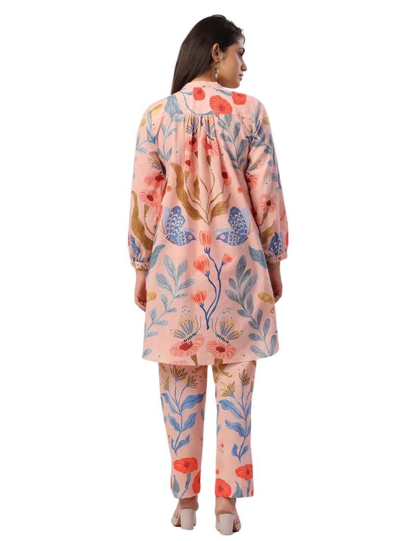 women printed long sleeve ethnic co ord set - 21954624 - Standard Image - 2