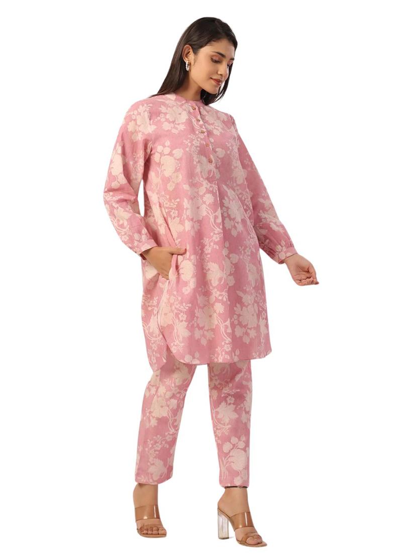 women printed long sleeve ethnic co ord set - 21954628 - Standard Image - 2